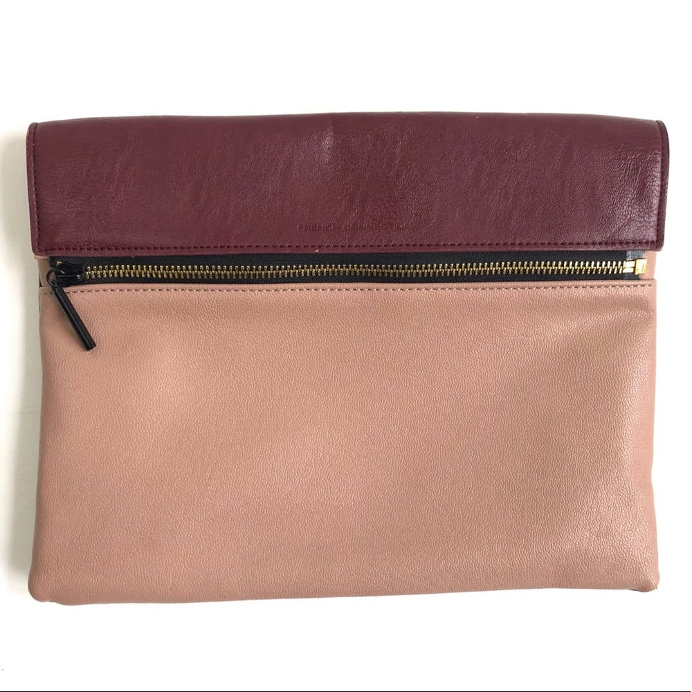 French Connection Multi Color Zipper Clutch - image 1